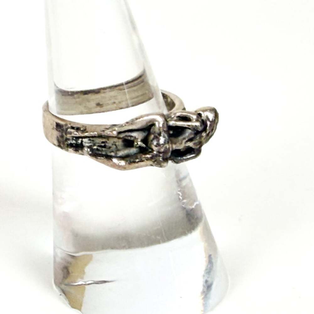 Sterling Silver Erotic Ring Size 8